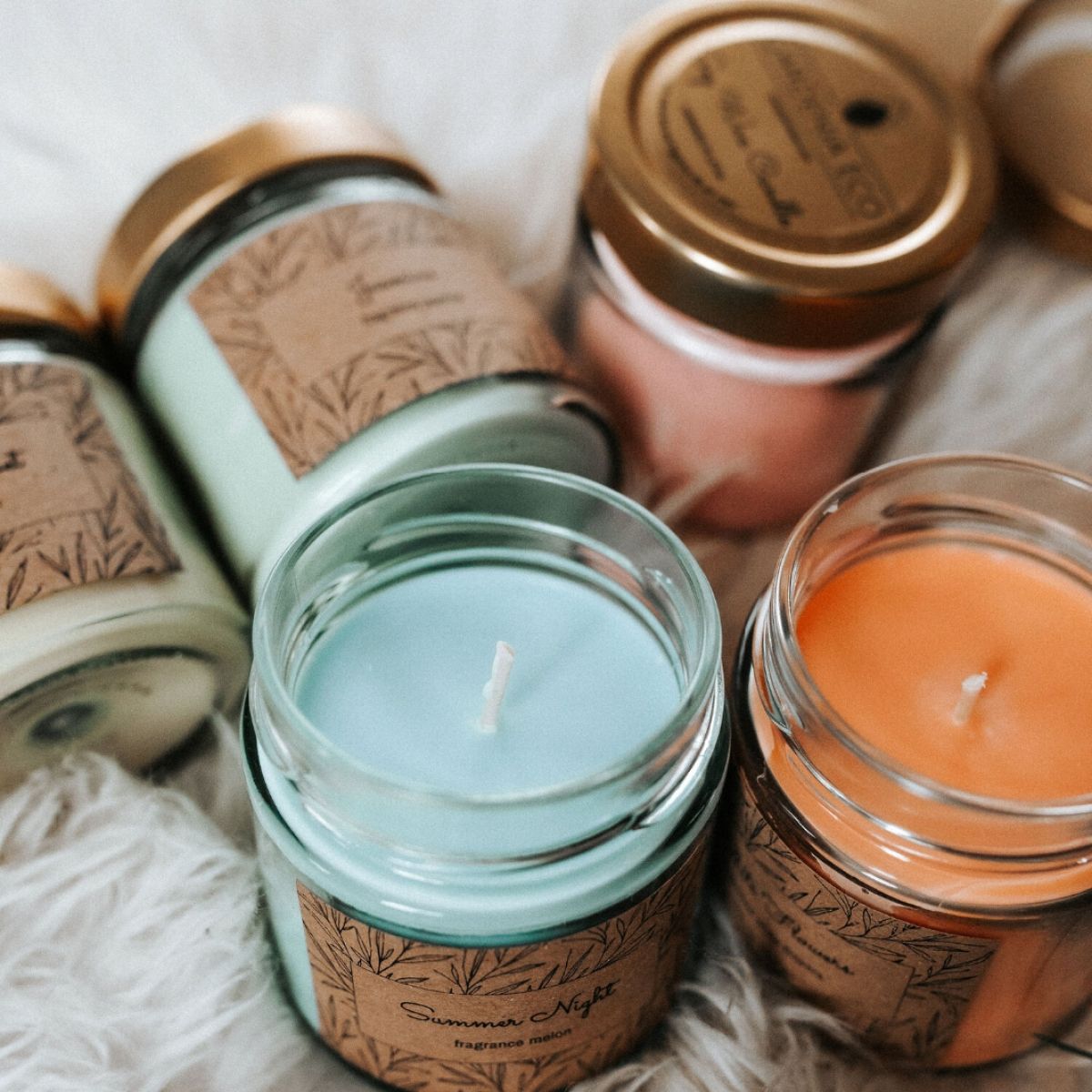 Aromātiska svece stikla burciņā | GARDENIA ECO