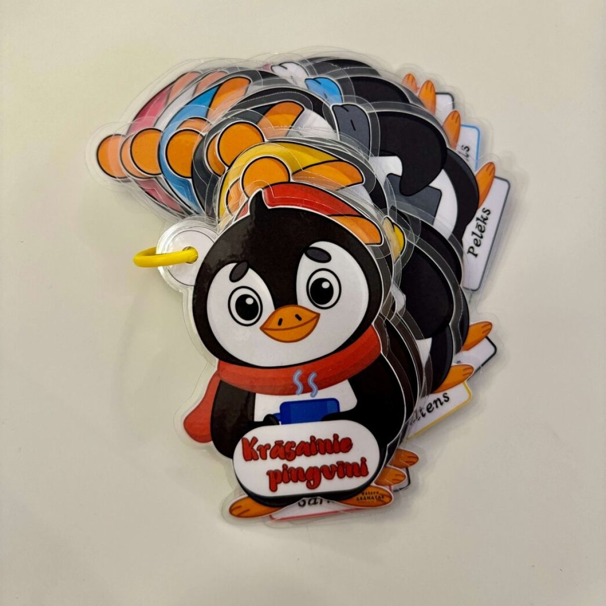 Krāsaninie Pingvīni | Velcro grāmatas