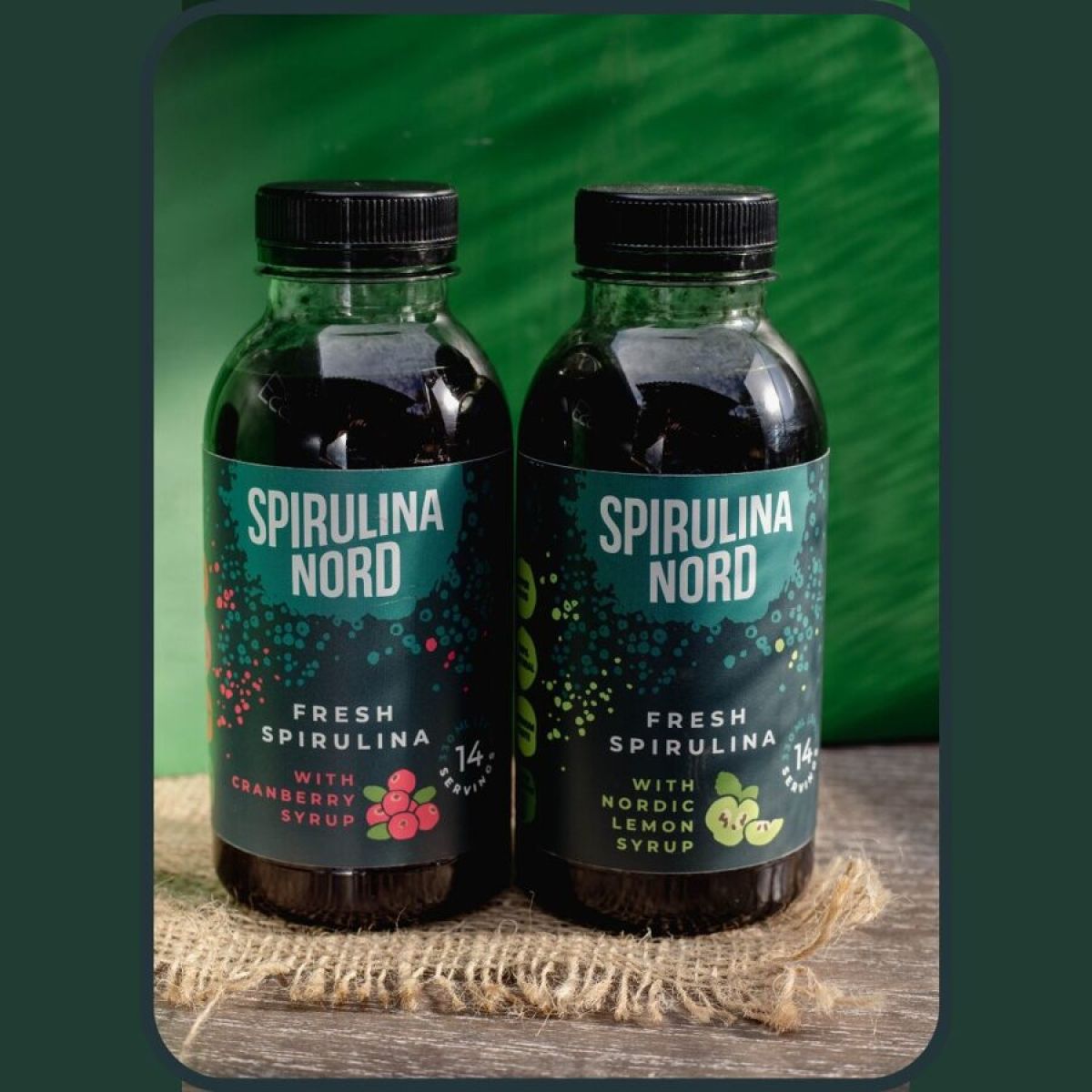 Svaiga spirulīna ar sīrupu pēc izvēles 330 ml / komplekti izdevīgāk | SpirulinaNord