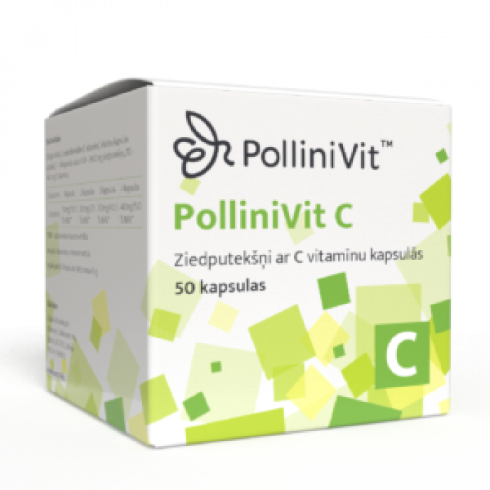 Ziedputekšņi ar C vitamīnu kapsulās | PolliniVit