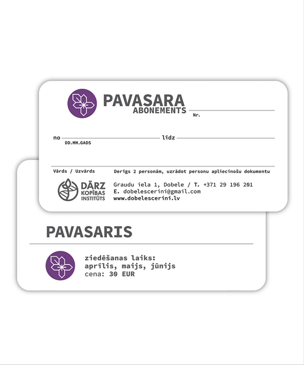 Abonementi | Dārkopības institūts