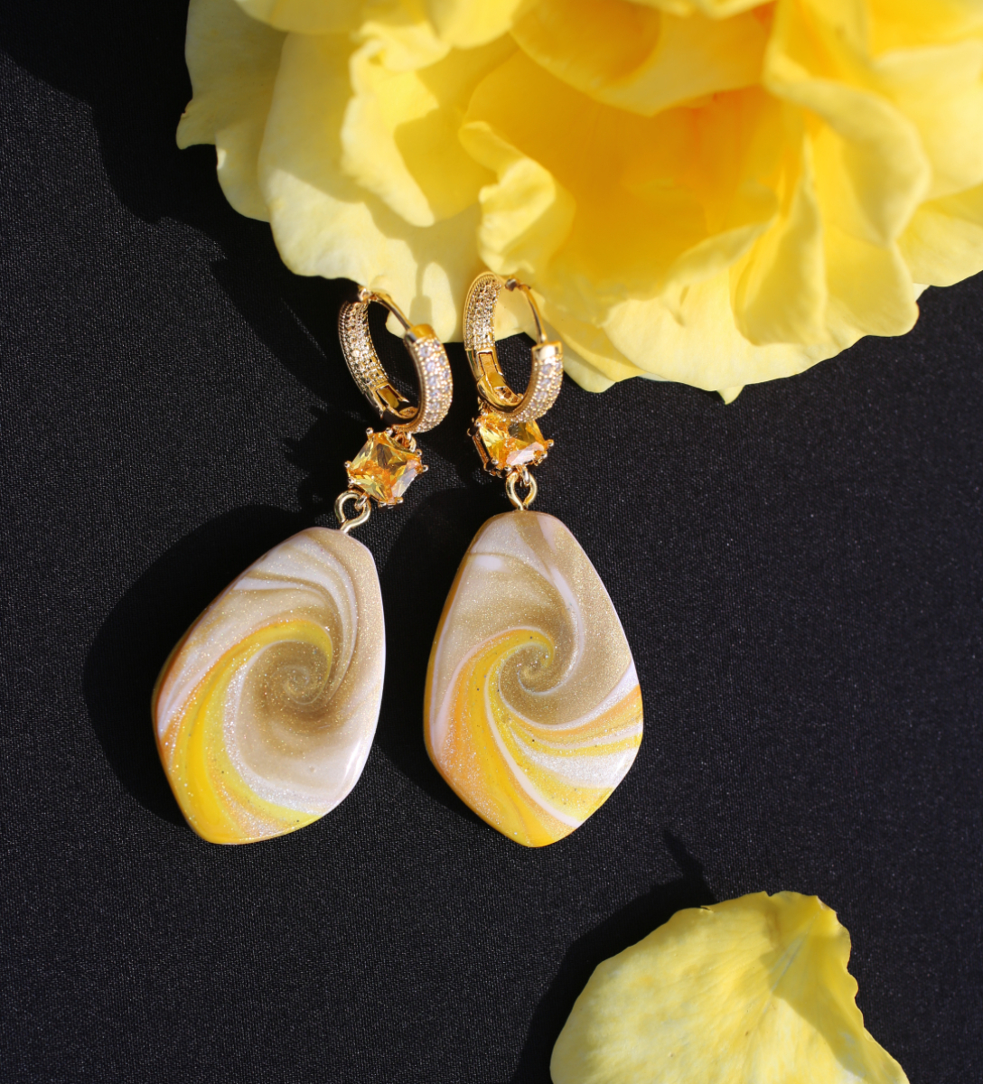 Auskari ar riņķa aizdari | Agneses Reinikas dizaina rotas