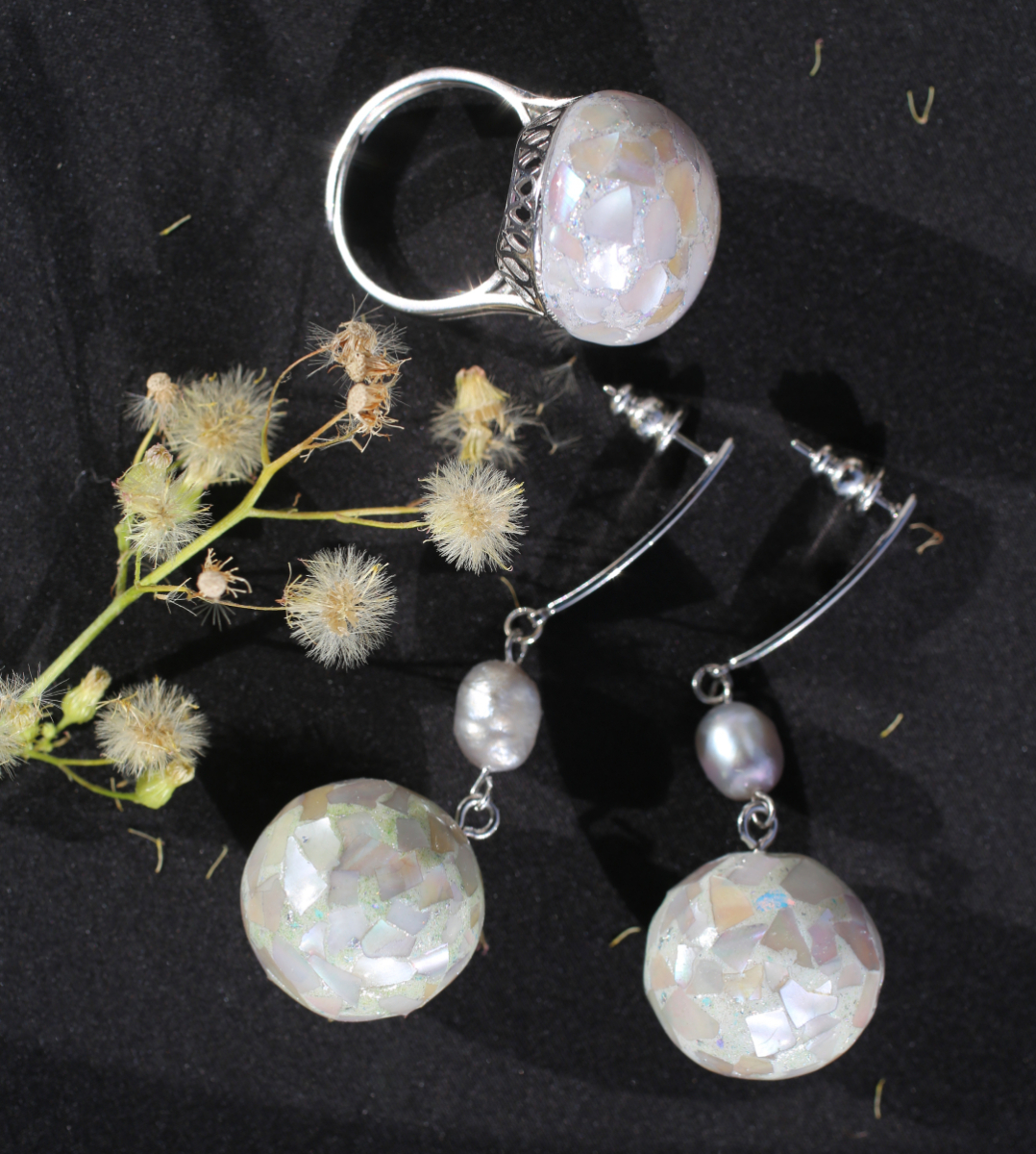 Rotaslietu komplekts - Auskari, gredzeni, rokassprādzes | Agneses Reinikas dizaina rotas