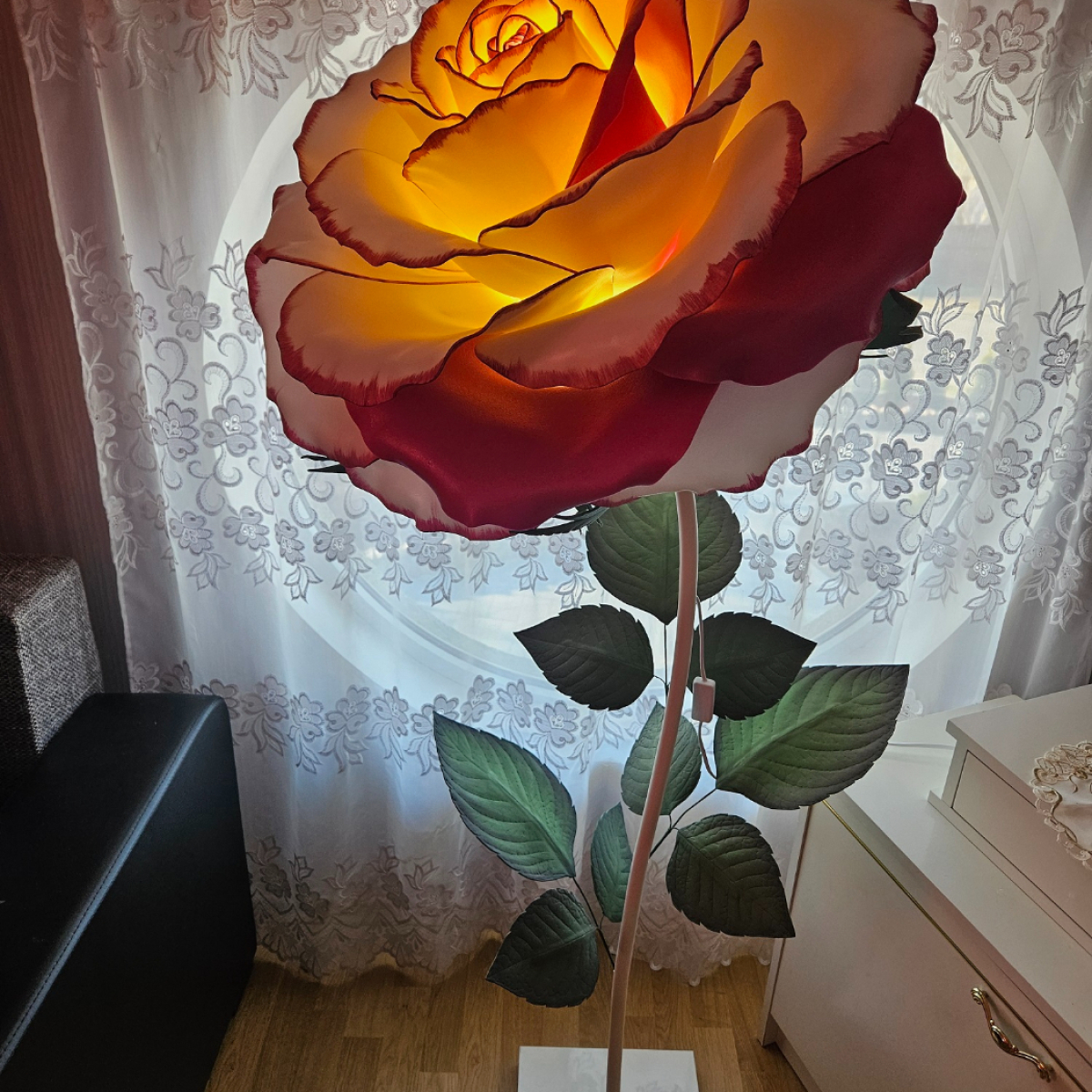 Stāvlampa- roze | Paradise Flowers lampas