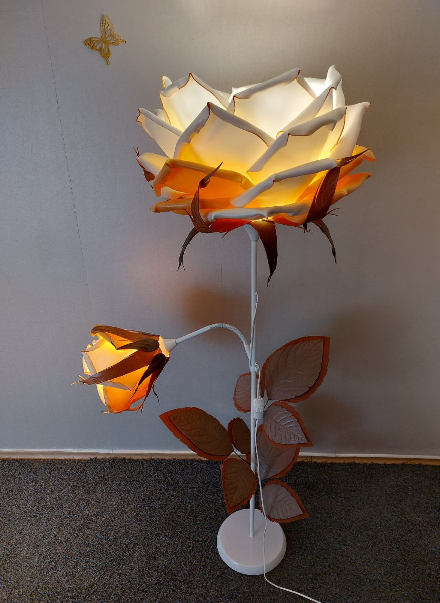 Stāvlampa- roze | Paradise Flowers lampas