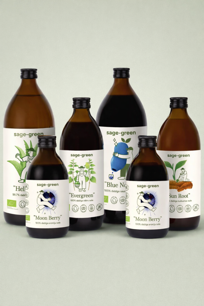 Funkcionālās sulas | Sage-green