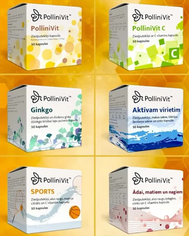 🌿 Stiprini sevi ar Latvijas bišu ziedputekšņu spēku!PolliniVit @pollinivitlv - Latvijas bišu ziedputekšņu spēku kapsulās – ērtā, mūsdienīgā