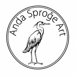 Anda Sproģe ART logotips