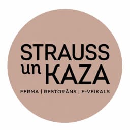 Strauss un Kaza - Ferma, Restorāns, E- veikals logotips