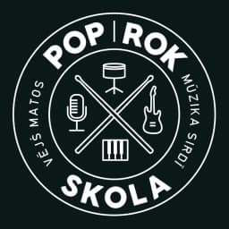 POP ROK SKOLA | mūzikas izglītība logotips
