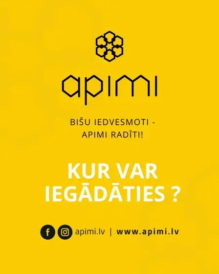 Apimi - dabiskā kosmētika ar medus produktiem sastāvā — Instagram
