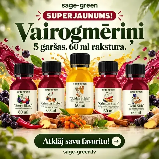 Sage-green - auksti spiestas, funkcionālas sulas, kas gatavotas no dabīgām sastāvdaļām.  — Instagram