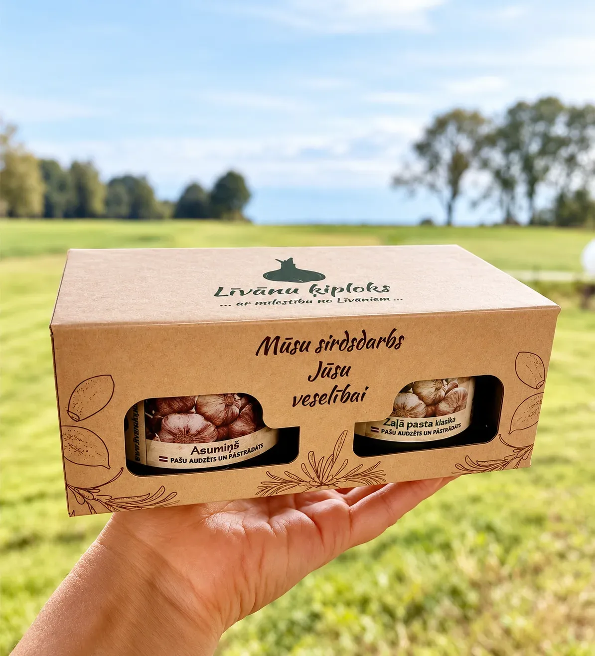Divu burciņu komplekts (saldās pastas) | Līvānu ķiploks