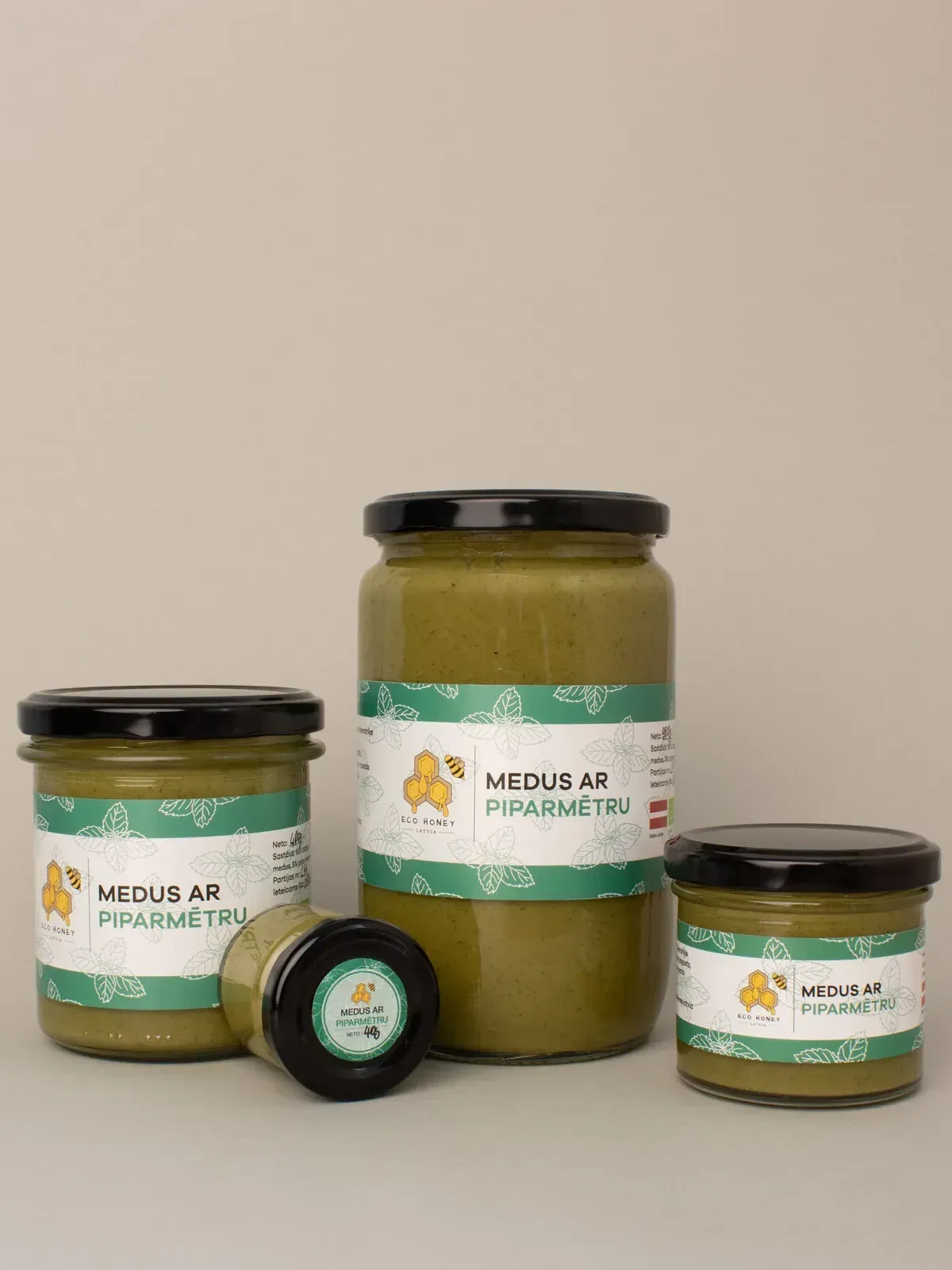 Medus ar piparmētru | ECO HONEY LATVIA