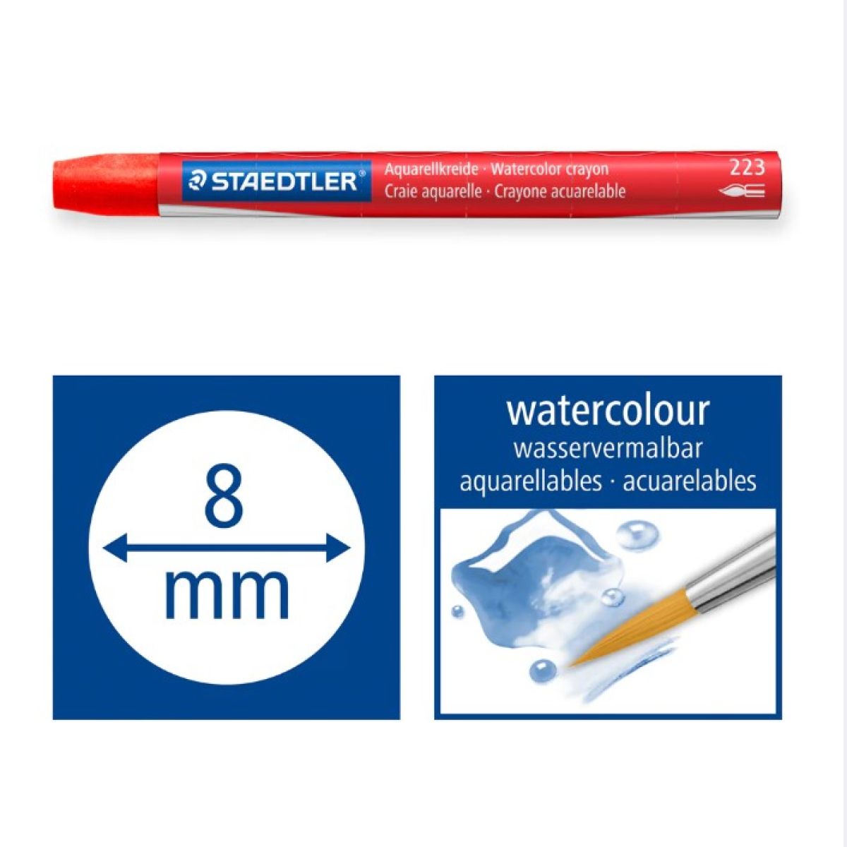 Watercolour crayons