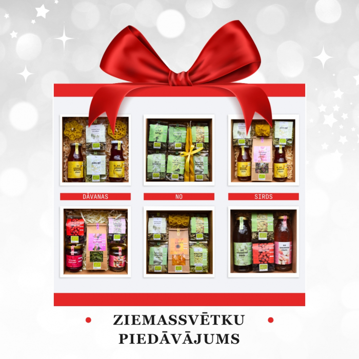 Red White Animated Festive Merry Christmas Gift Photo Collage Instagram Post